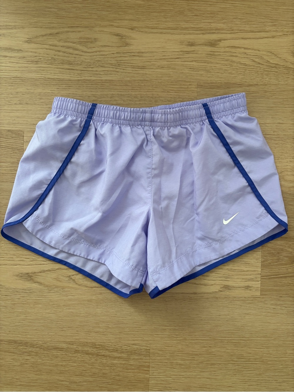 Nike Lavender Athletic Shorts with dark purple Trim